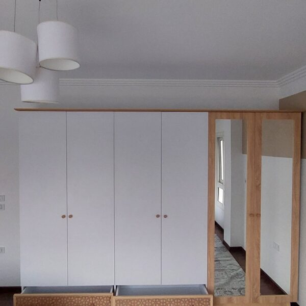 Natural Mirror Wardrobe
